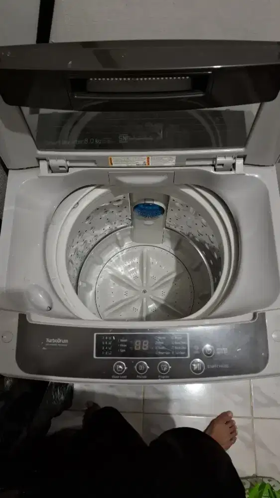 Mesin Cuci LG top load, cuci dan kering!
