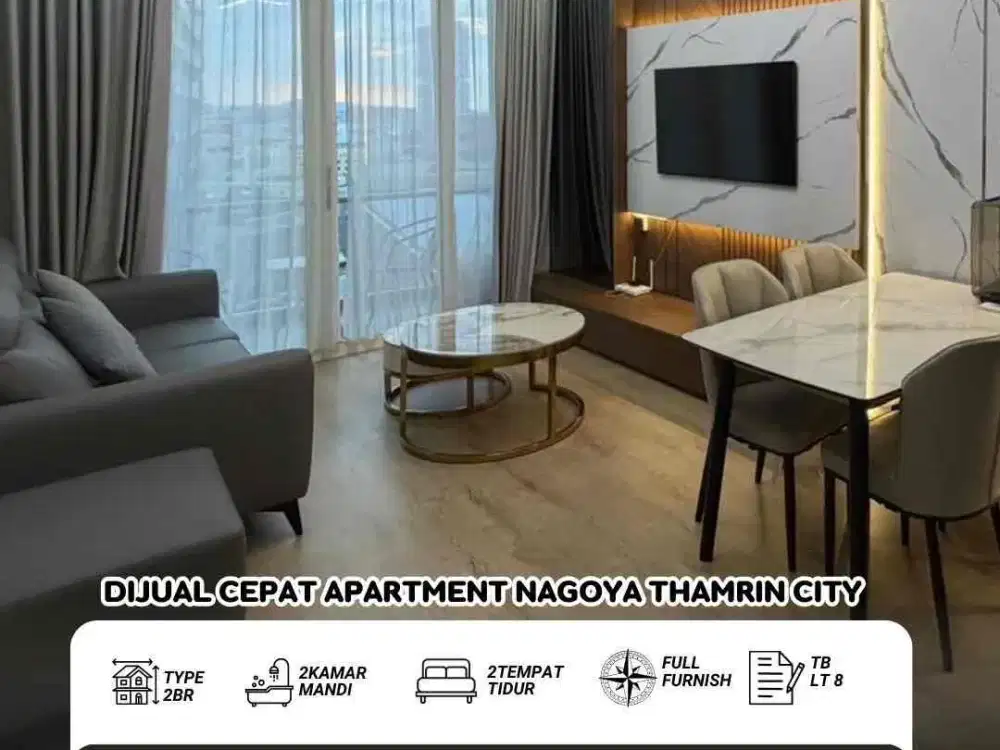 Dijual Apartment 2 Bedroom Nagoya Thamrin City Batam