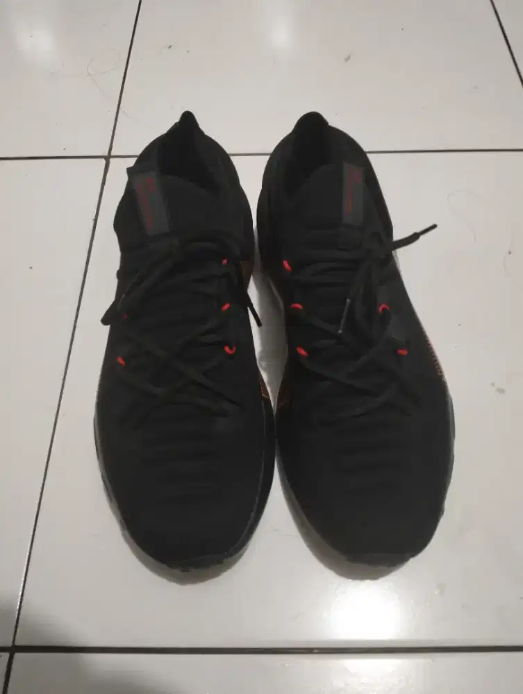 Sepatu under Armor phantom full black slip on