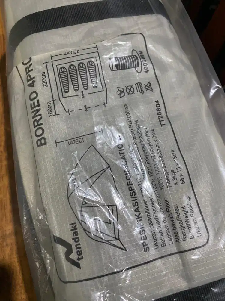 Tendaki tenda borneo 4 pro white