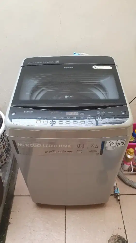 Mesin Cuci LG Inverter Turbo Drum 8,5 kg Bagus Mulus