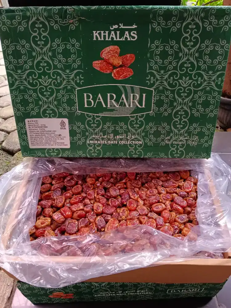 Khallas Barari 10 Kg, manis, enak, empuk, laris