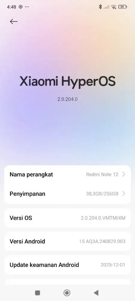Redmi not 12 ram 8+4/256 wifi only