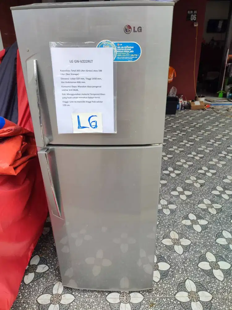 KULKAS 2 PINTU LG GN-V222RLT