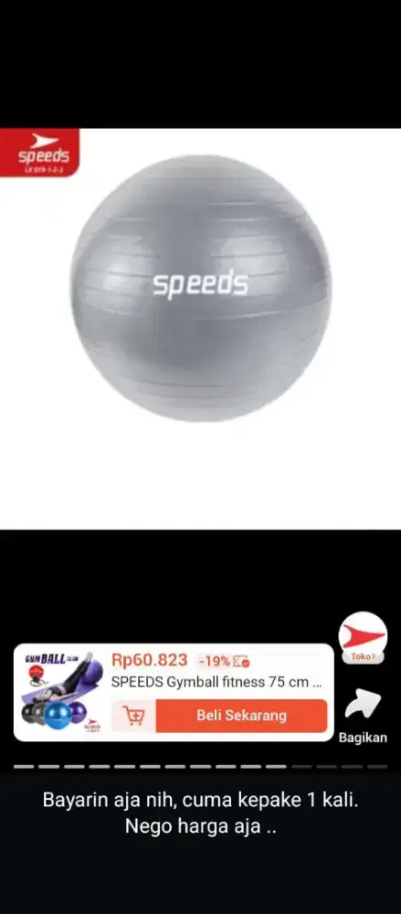 Jual GYMBALL masih mulus