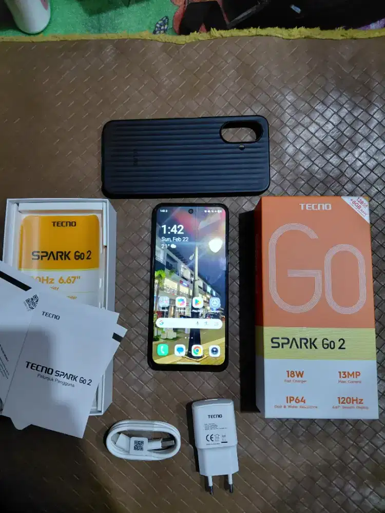 Tecno Spark Go 2 4/128 Fullset Garansi LikeNew