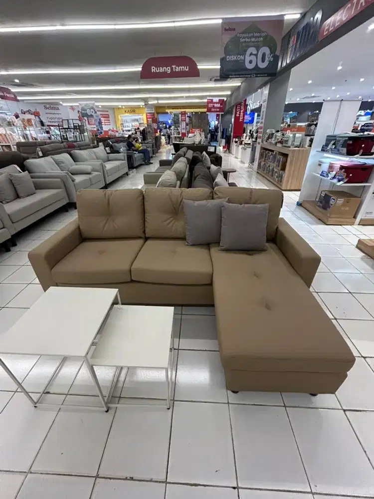 Sofa L 3seater kulit Informa selma