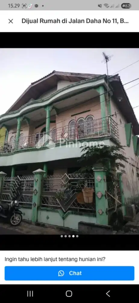 Dijual rumah bebas banjir tingkat 2 asri