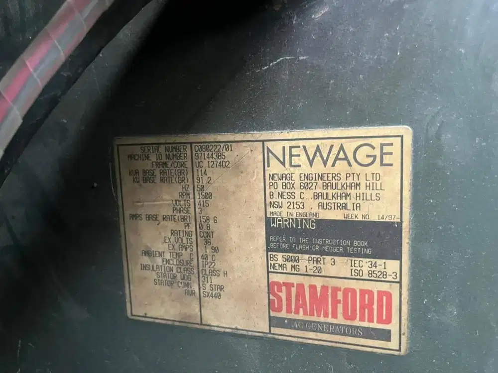 Genset silent 100 kva