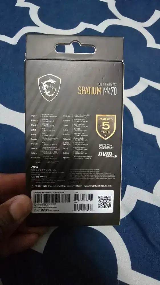 SSD 2TB NVMe MSI Spatium