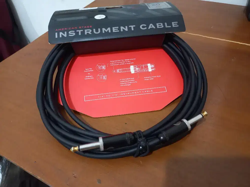 Kabel jeck D'Addario 6 meter