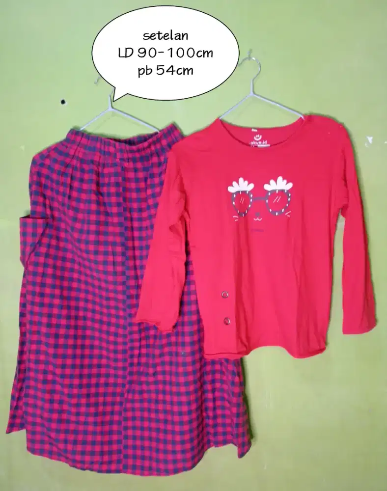 setelan anak size 10-12th