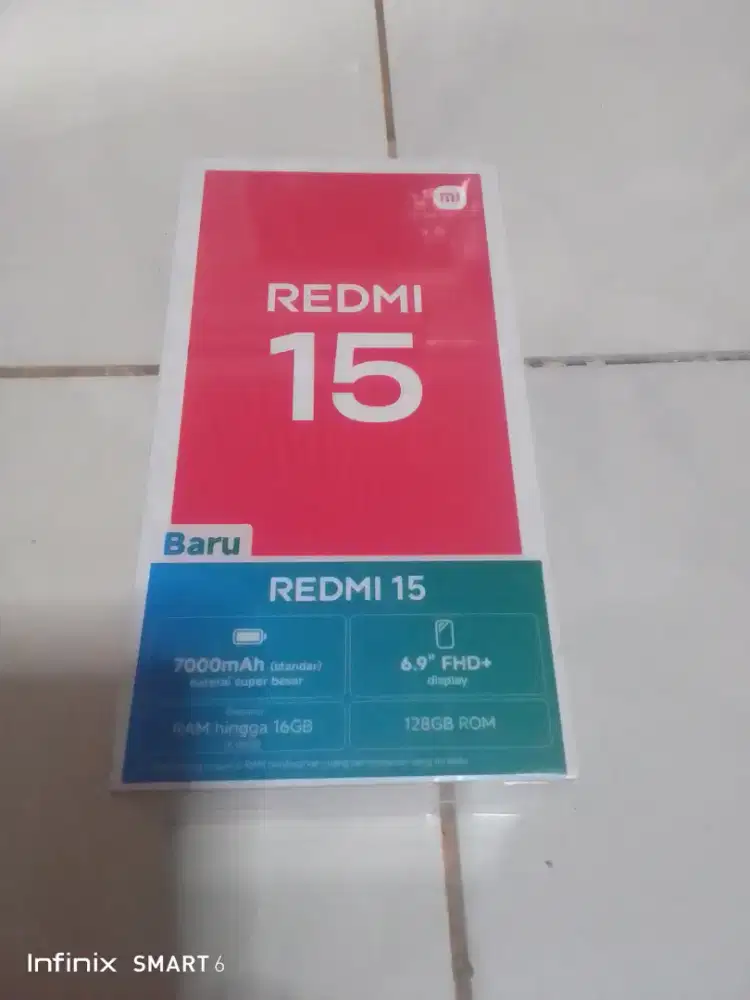 Jual cepat redmi 15 ram 8/128 new