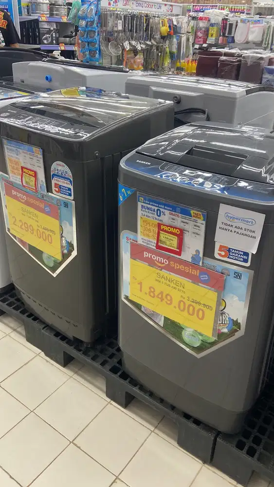 MESIN CUCI SHARP CICILAN MULAI 15RB AN PER HARI