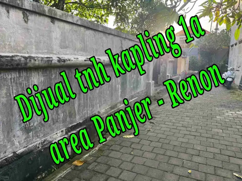 Dijual Tnh kapling 1a di area Panjer dekat Renon  Denpasar Bali
