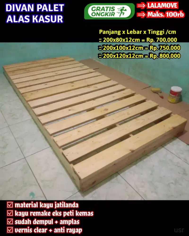 Free ongkir! Divan alas kasur kayu jati belanda