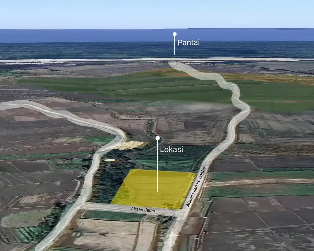 DIJUAL TANAH STRATEGIS DEKAT PANTAI PASUT