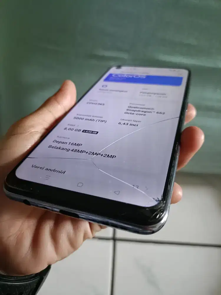 Oppo a95 ram 8/128 minus