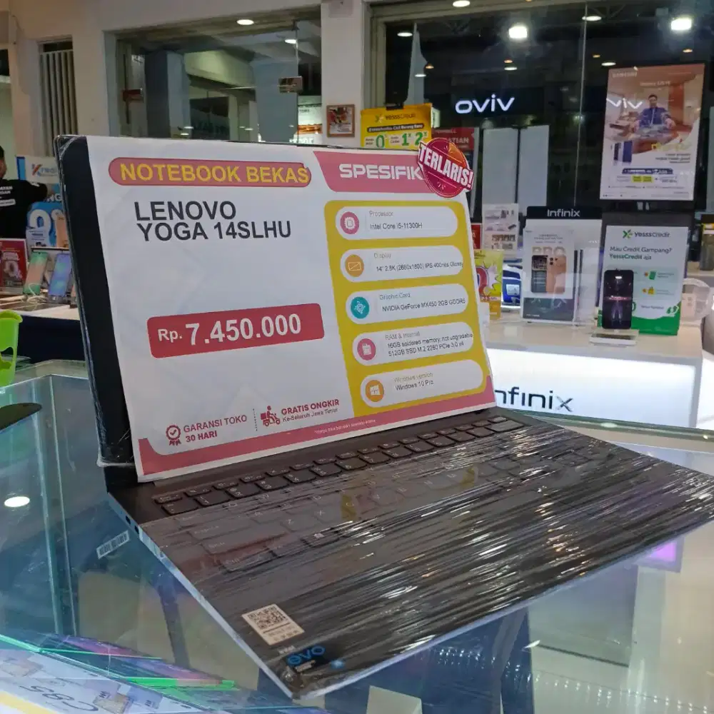 Laptop Bekas Lenovo Yoga 14SLU 16/512GB Core i5