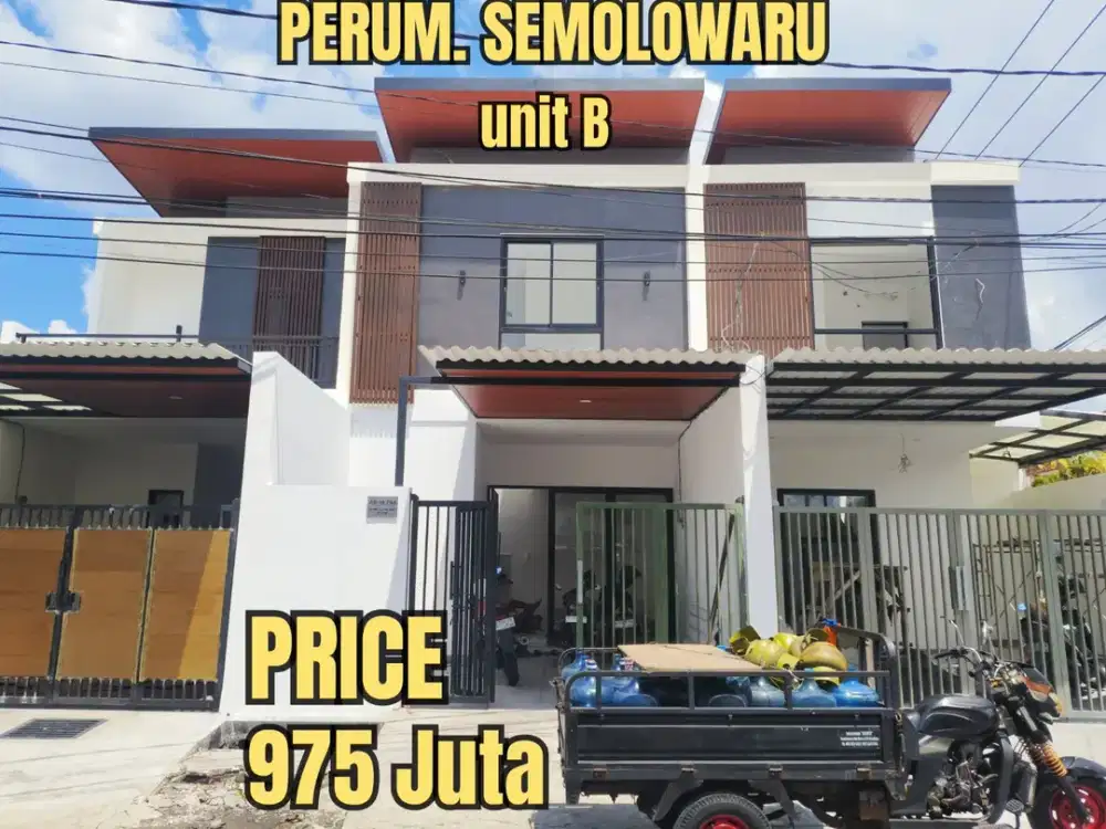 ‼️UNIT B‼️BARU GRESS Perum. SEMOLOWARU SURABAYA TIMUR. SELANGKAH MASJID. DEKAT ARAYA, NGINDEN, MANYAR, KLAMPIS, SEMAMPIR, MERR, KAMPUS, SEKOLAH, Dll
