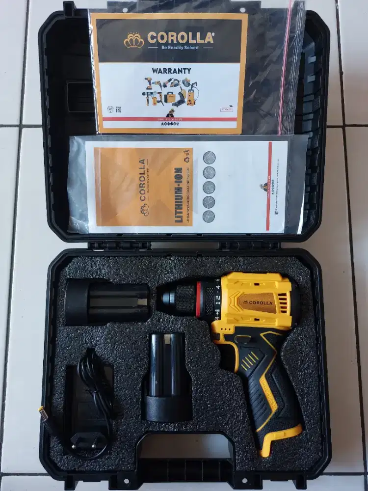 COROLLA Cordless Dril/Bor Baterai Brushless 16.8 Volt