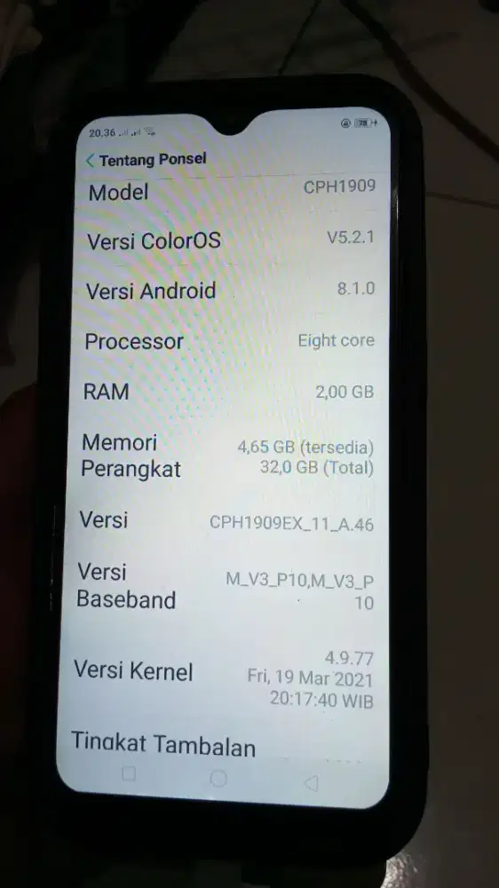 HP MURAH OPPO A5S SIDIK JARI ON