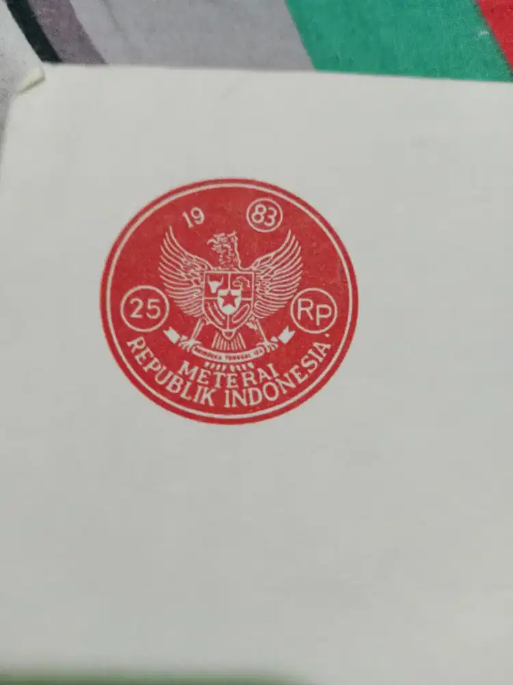 Kertas Meterai jadul 1983