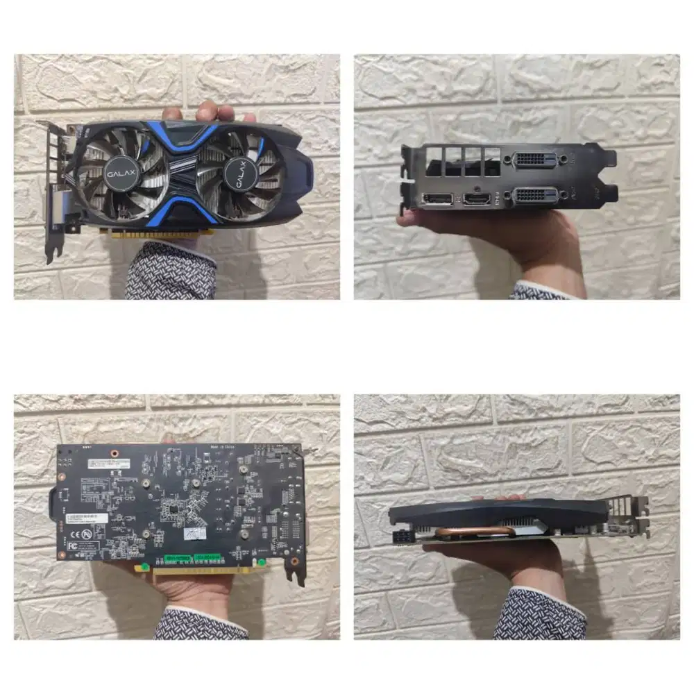 VGA GTX 1050Ti 4GB 128Bit GDDR5 GALAX EXOC DUAL (Segel Baut Utuh)