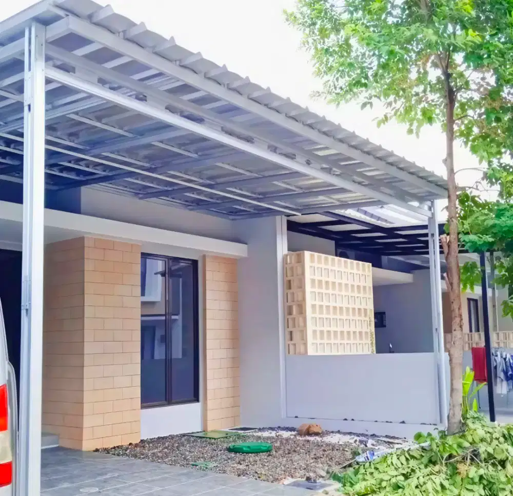 Kanopi rangka baja ringan