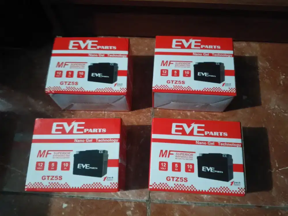 Aki Motor Eve Batery Nano Gel Tecnology seri GTZ5s