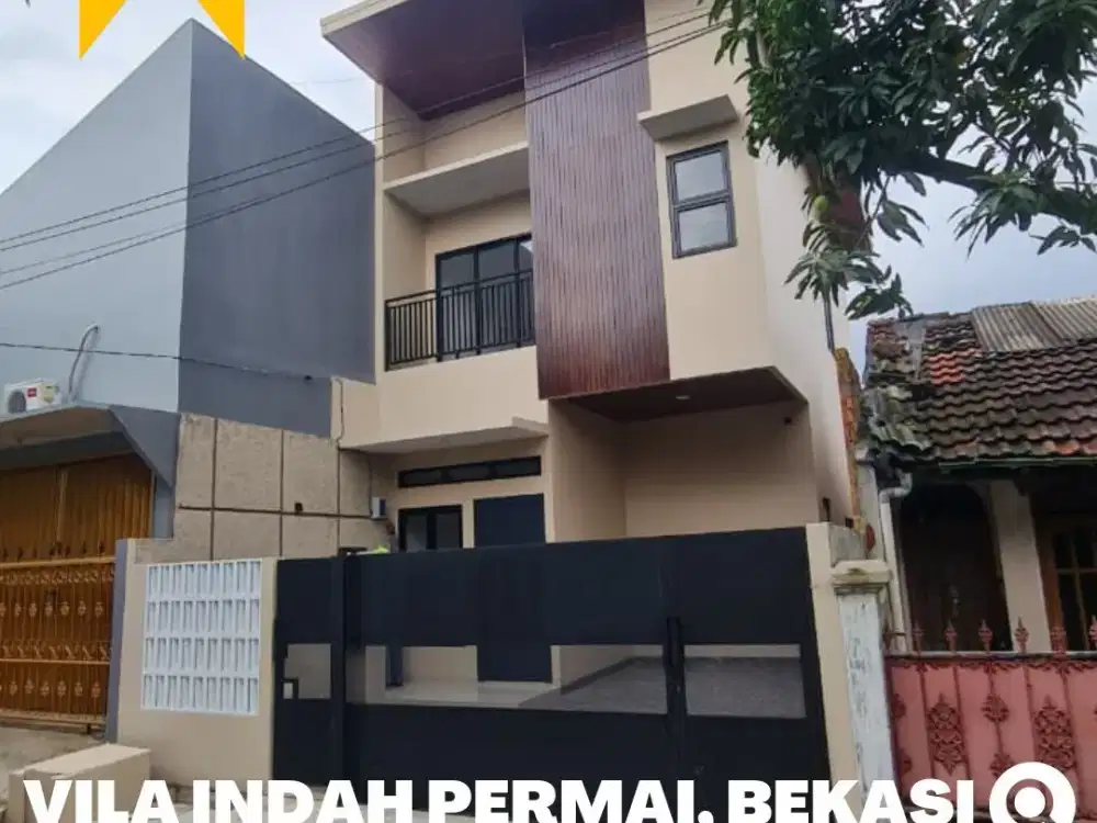 Rumah Baru dijual Murah 2 Lantai, Vila Indah Permai, 7 Menit Stasiun Bekasi
