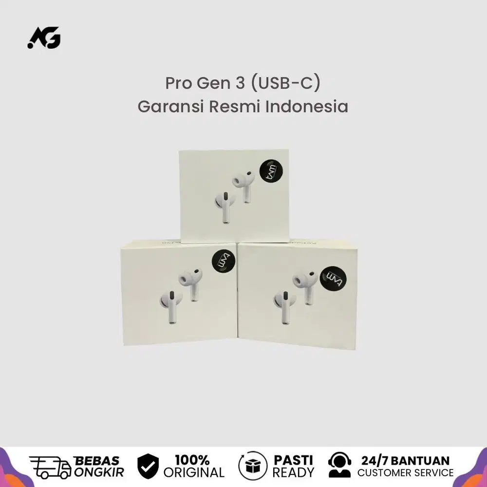 (iBox) AirPods Pro Gen 3 (2025) Garansi Resmi Apple Indonesia TAM