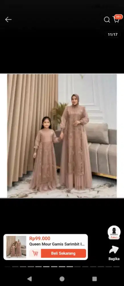 jual dress kebaya ada 7pcs