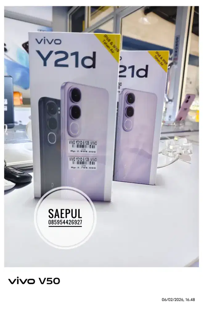 New vivo y21d 12/128GB