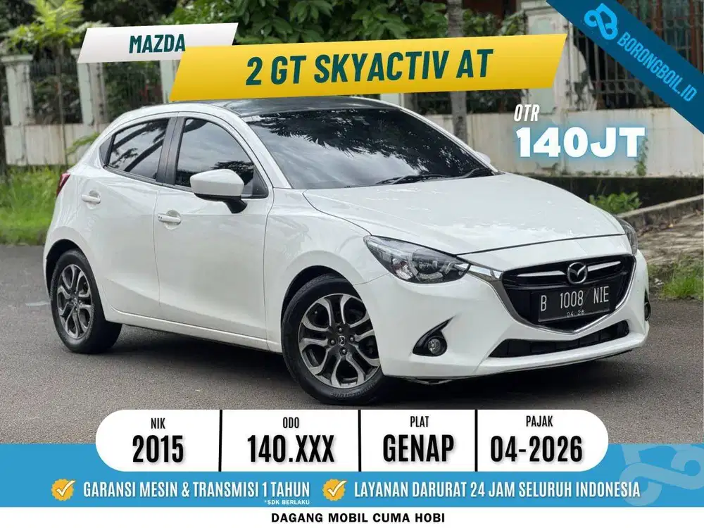MAZDA2 GT MATIC 2015 PUTIH TERMURAH ISTIMEWA