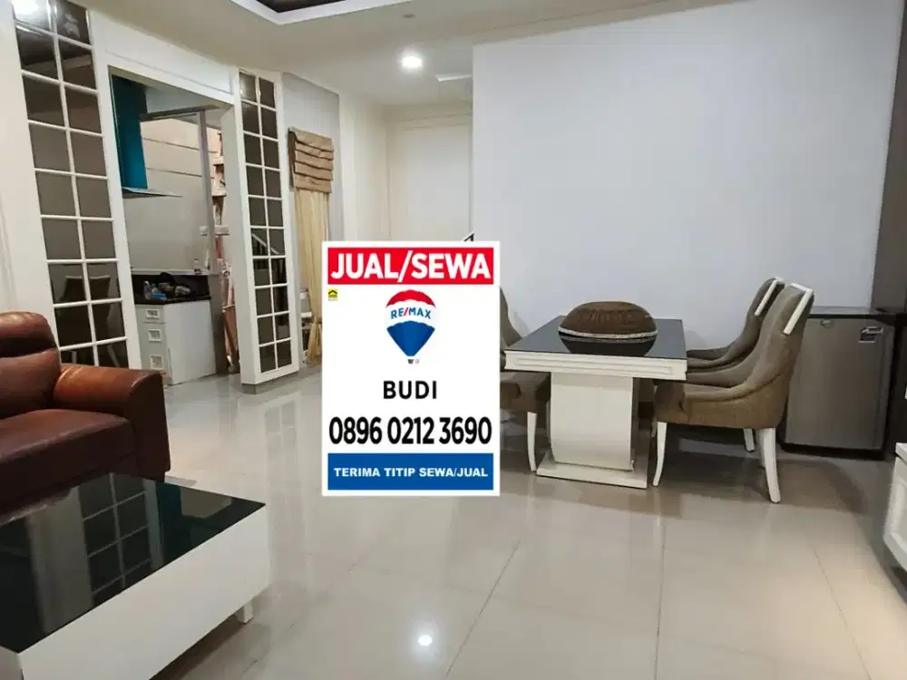 Disewa Dijual Rumah Sedayu City Kelapa Gading Rapi Furnish Hampir Lengkap 2Tk 8 X 12,5 3+1 KT