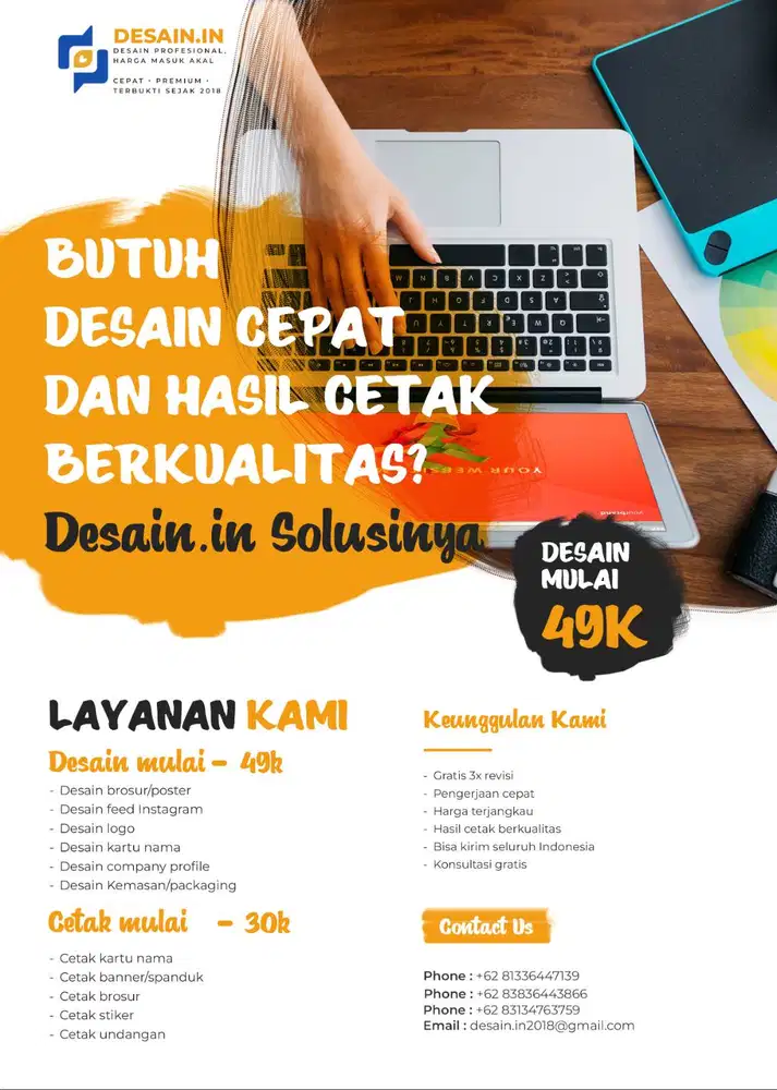 Jasa Desain Grafis Mulai 49K – Bisa Cetak