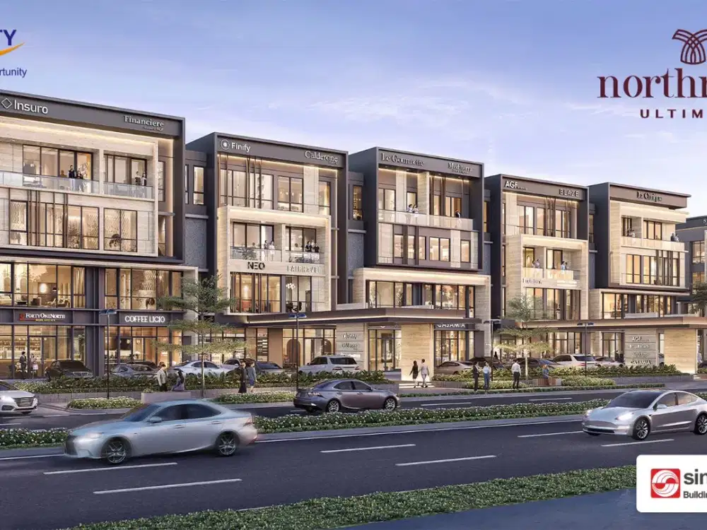 Ruko Northridge Ultimate BSD city, hadap jalan boulevard utama