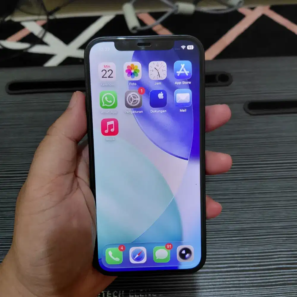 Iphone 12 256gb Hitam Inter Bea Cukai CH Minus NFC Off Nego