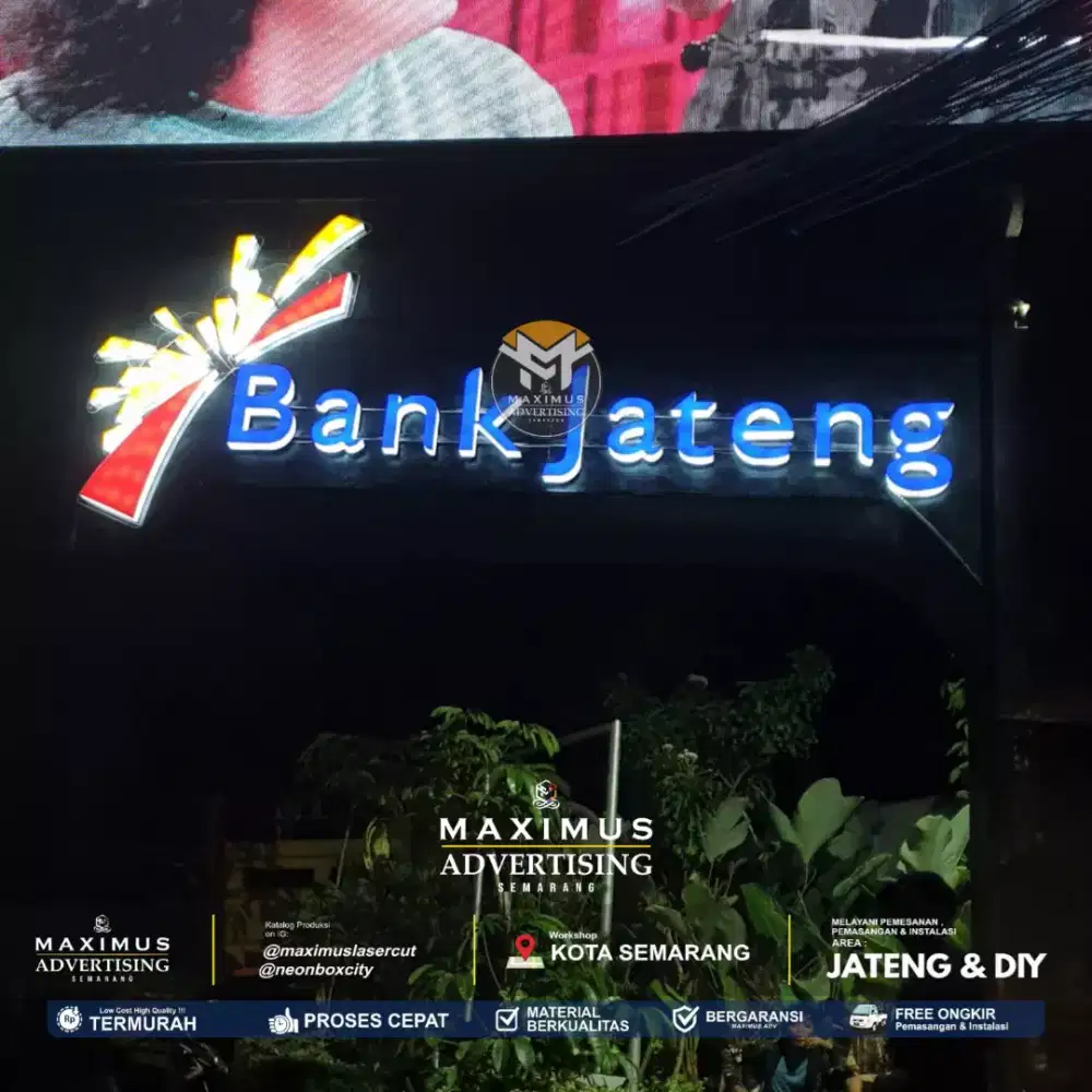 HURUF TIMBUL / LETTER SIGN NYALA/ AKRILIK CUSTOM