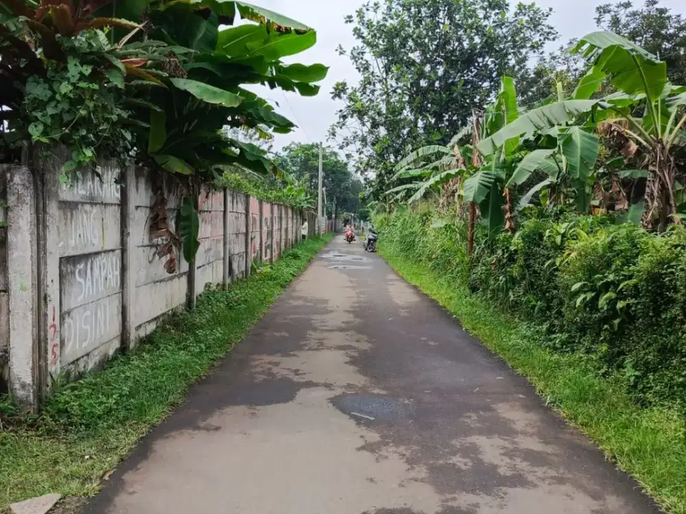 Tanah kotak lebar muka 45meter sudah dikelilingi tembok, cocok untuk investasi atau dijadikan perumahan cluster.