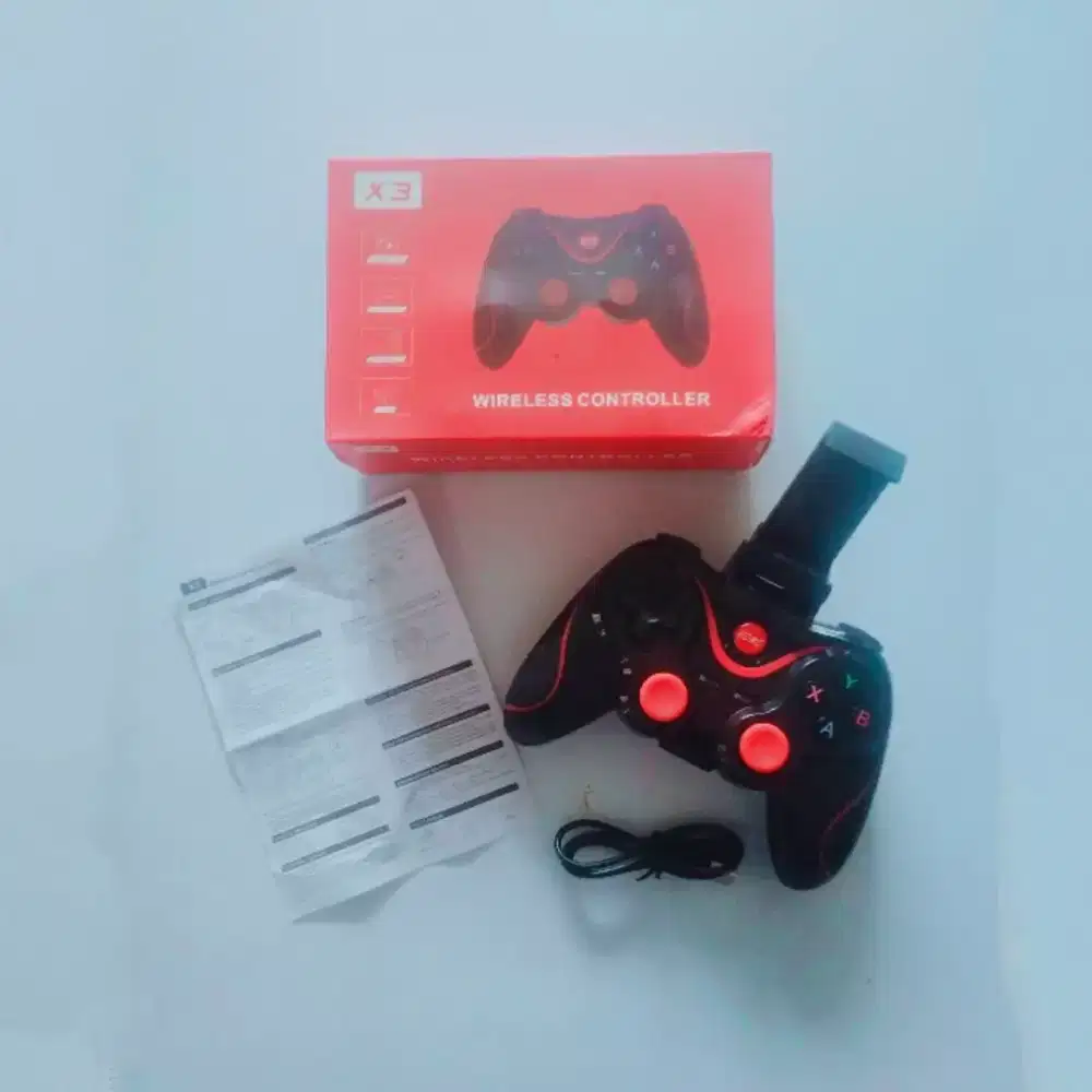 Gamepad Joystick Bluetooth Android X3 Iphone Controller Hitam   .