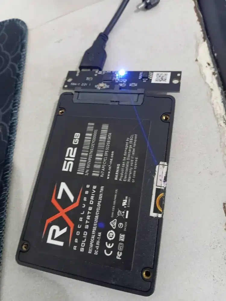 SSD RX7 512GB 2.5 SATA – Health 100% – Full Speed