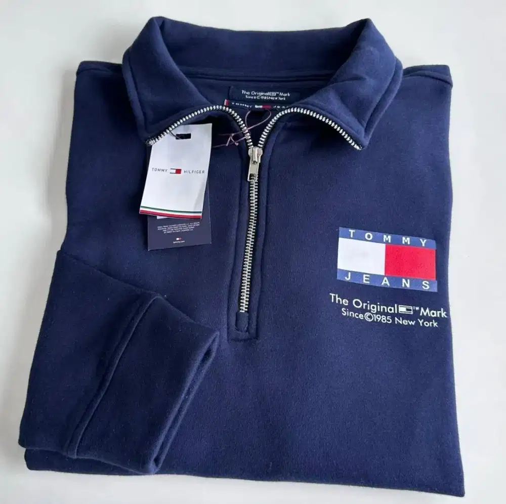 Tommy Hilfiger Archive Track Logo Half-Zip Sweatshirt