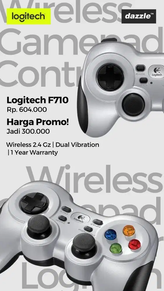 GAMEPAD LOGITECH F710 PROMO CLEARANCE