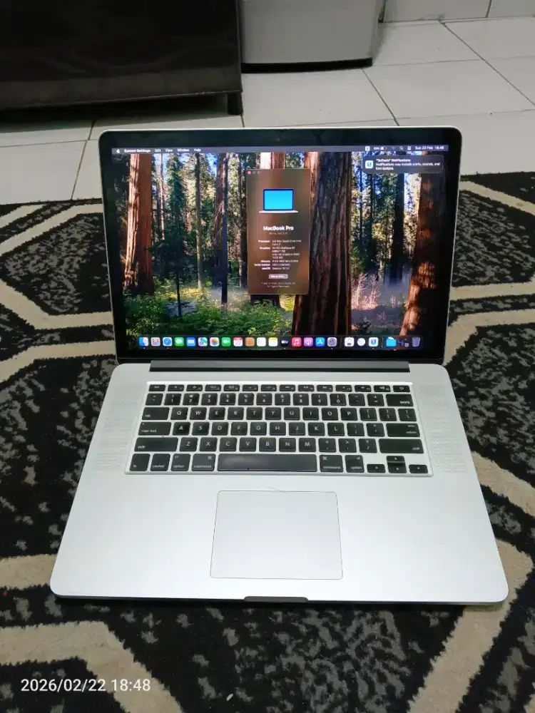 Macbook pro 15 inch 2012 Late Akhir