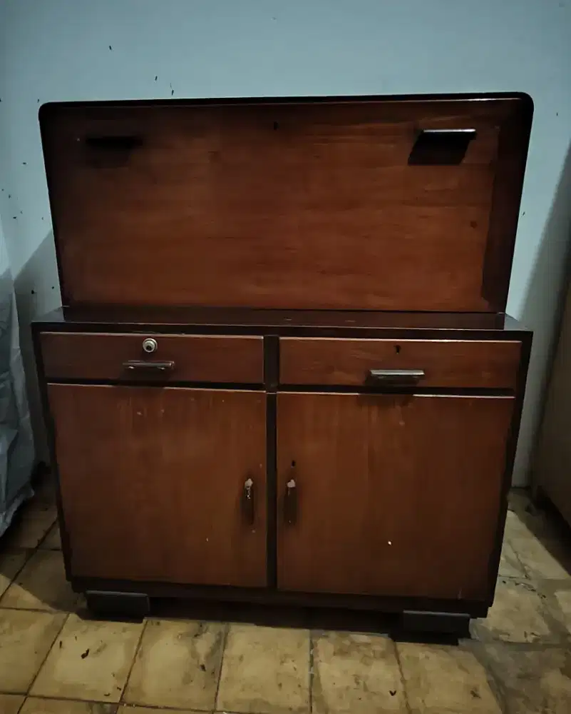 Meja Belajar Jengki Jati Antik – Klasik & Fungsional