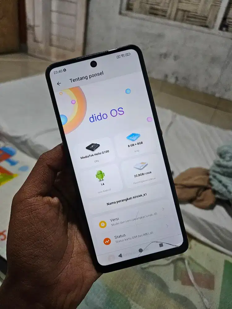 Advan X1 - Ram 8+8/128gb - HP AJAH