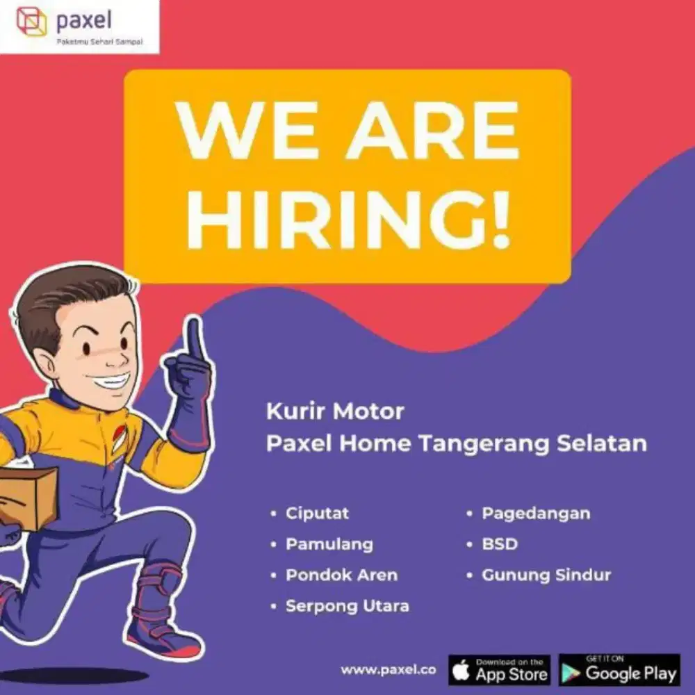 Lowongan Paxel Kurir Motor Ciputat