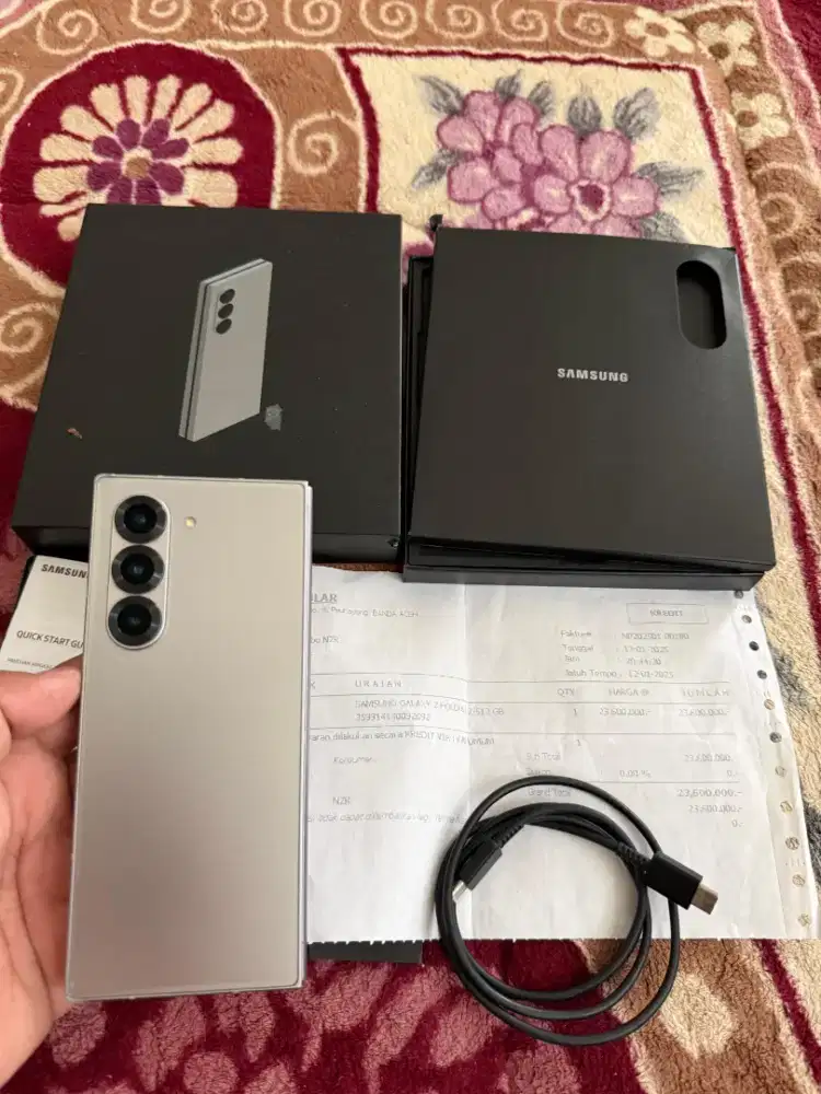 Samaung Z fold 6 ram12/512gb resmi sein,fulset original sampai nota2